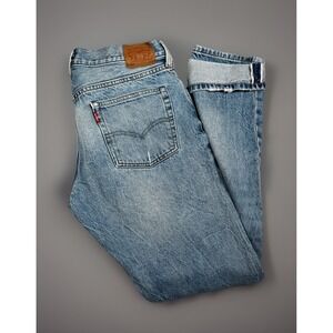 Levi's 501 Red Line Selvedge Women's Size 29X32 Jeans White Oak Cone Denim